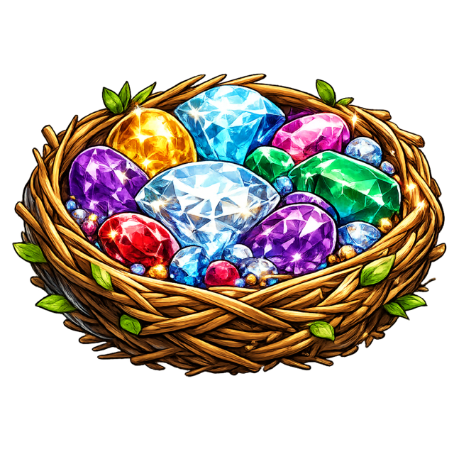 BIRD$ gemstone nest job marker